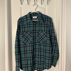 TNA Aritzia Plaid Button-Up Shirt